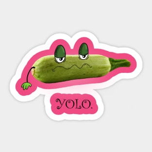 YOLO Zucchini Sticker